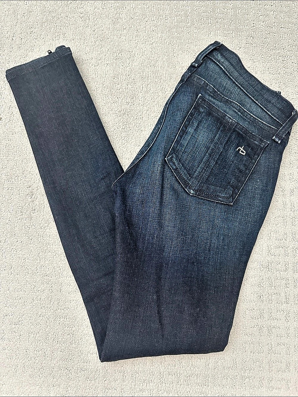 rag & bone W1152K520ND Skinny Jeans Blue Waist 25